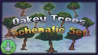 Minecraft Oakey Tree Schematic Set