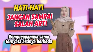 Kata kata yang Mempunyai Pengucapan Sama tapi Arti Berbeda dalam BAHASA INGGRIS