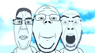 KAWAII BALD MEN WITH GLASSES (Soyjak Party Blender Animation)