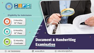 Document & Handwriting Examination | Online Course  Sherlock Institute of Forensic Science