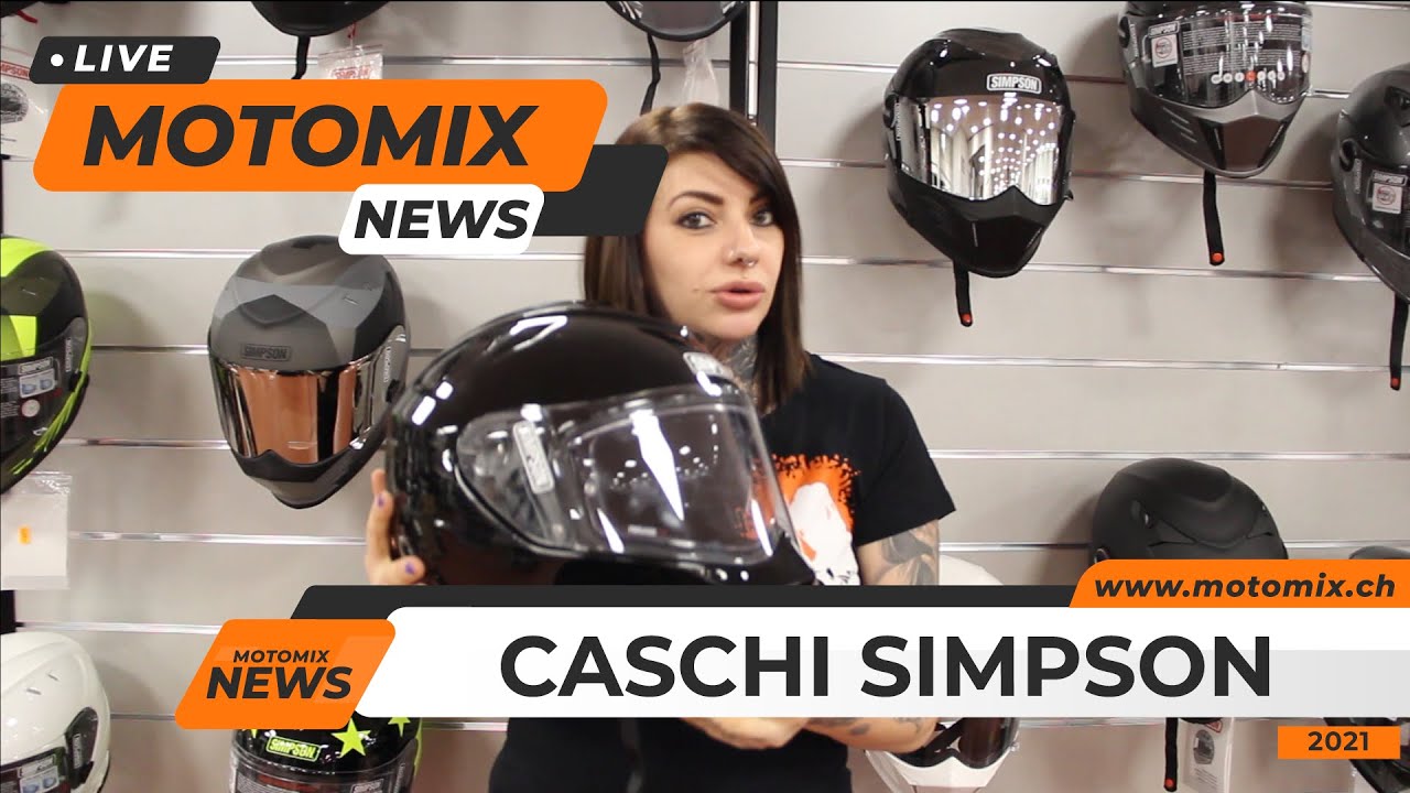 NUOVI CASCHI SIMPSON da Motomix - YouTube