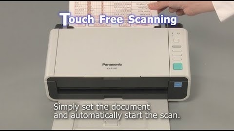 Panasonic Document Scanner KV-S1037X: "Touch Free Scanning"