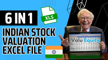 6-IN-1 🇮🇳 STOCK VALUATION EXCEL - HOW IT WORKS