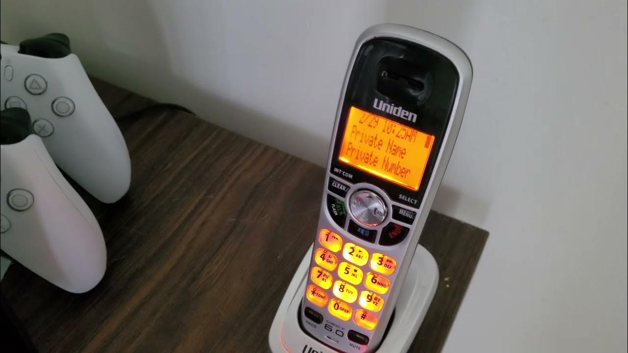 Uniden DCX150 Dect 6.0 Cordless Phone Ringing With Caller ID YouTube
