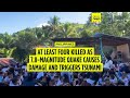 At least four killed as quake triggers tsunami in southern Philippines