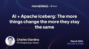 AI + Apache Iceberg: The more things change, the more they stay the same