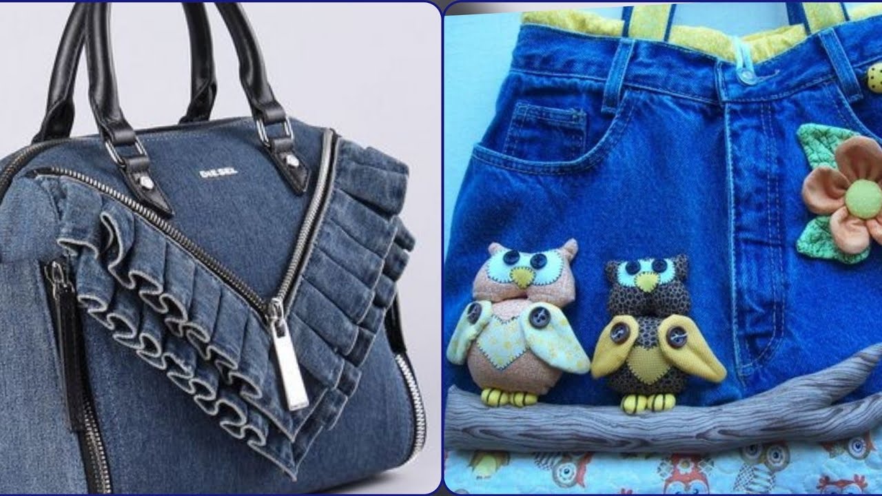 most attractive collection of denim jeans bag ideas for YouTube