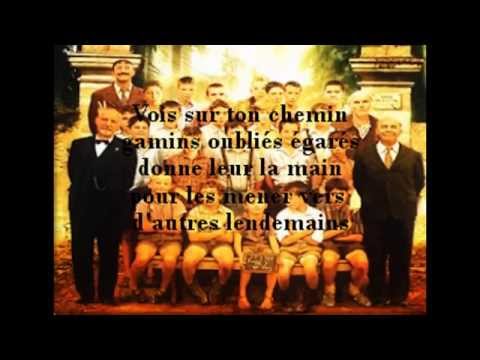 Los chicos del coro - Vois sur ton chemin letra