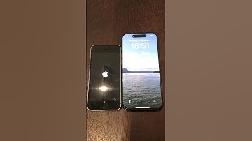 iPhone 5s on iOS 7 vs iPhone 15 Pro on iOS 17 boot up test #shorts #iphone5s #iphone15pro