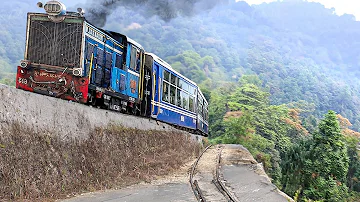 Genius Way They Ride Old Indian Train on Mountain