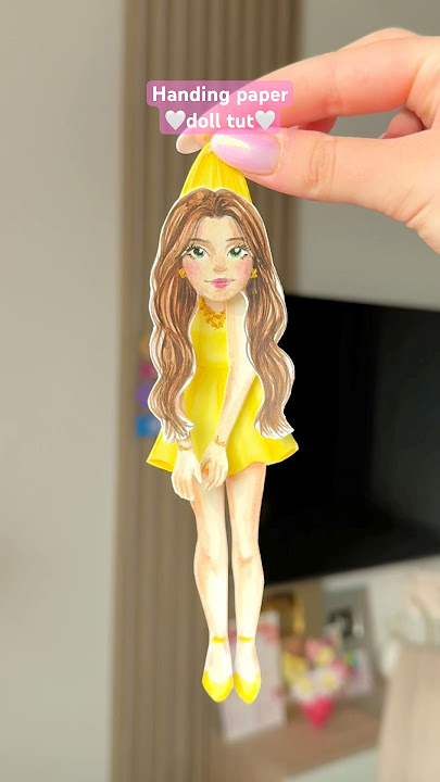 Mini me😍 handing paper doll tutorial💕