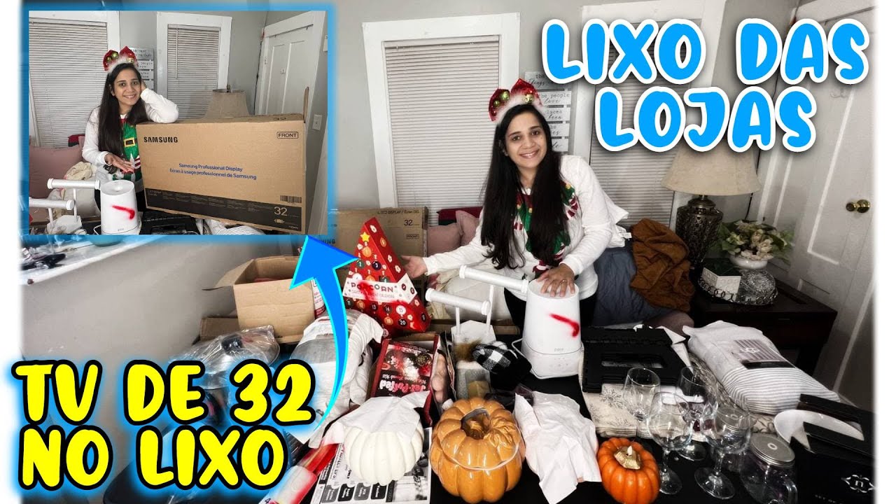 Uma Tv no Lixo das lojas dos Estados Unidos ( Dumpster Diving )