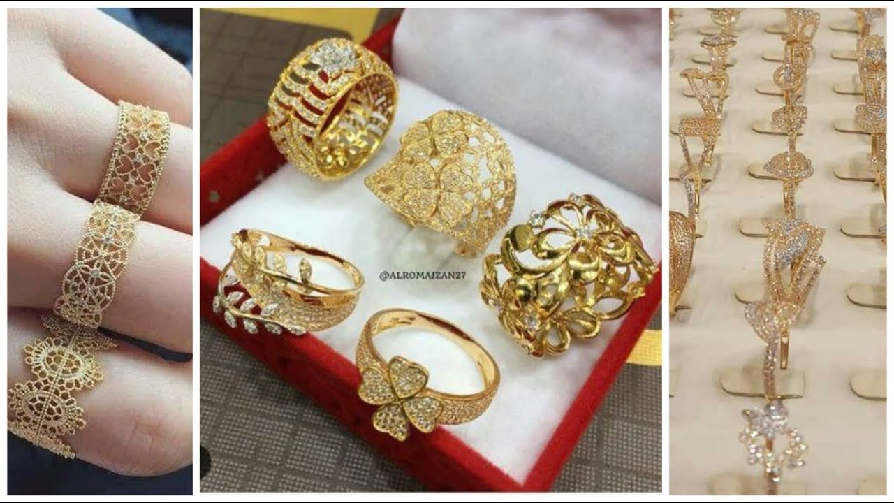 Beautiful & stylish latest 22k gold rings designs - YouTube