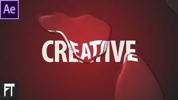 Liquid Typography in After Effects - After Effects Tutorial - No Plugins