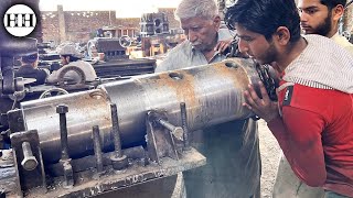 Incredible Turning Dynamic Shaft for Steel Mill Gearbox ✦ Complete Machining Process