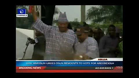 Senator Adeleke And Osun APC Chairman Step To Skelewu In Ilesha