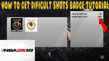 NBA 2K19 | How To Get Difficult Shots Badge Tutorial