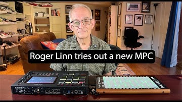 Roger Linn tries out a new Akai MPC