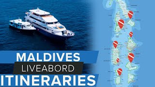 Maldives Master Liveaboard Itineraries #scuba #maldives