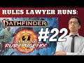 Rules lawyer runs fists of the ruby phoenix for pathfinder 2e session 22