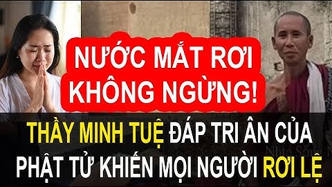Nước Mắt Rơi Không Ngừng! Thầy Minh Tuệ Đáp Tri Ân Của Phật Tử Khiến Mọi Người Muốn Bật Khóc