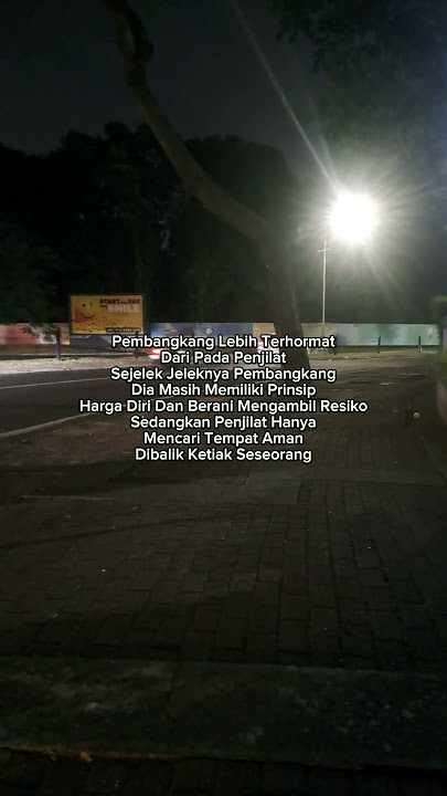 Pembangkang Lebih Terhormat Dari Pada Penjilat