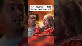 Nelk Boys take kids to Santa’s workshop 🎄🎁 @NELKBOYS #nelkboys #kylenelk #santa #kids #gifts