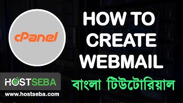How to create Webmail from cPanel । cPanel tutorial । Webmail Bangla tutorial । HostSeba