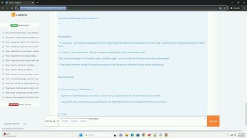 How python javascript handle multithreading
