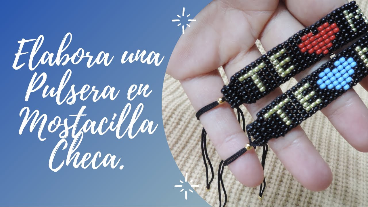 Pacífico bala juego 👩‍👦📿 Elabora una pulsera para mamá en mostacilla checa - Plantilla para  descargar - YouTube