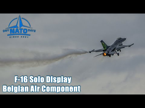 NATO Days 2022 - F-16 Solo Display Belgian Air Component | 4K