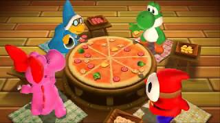 Mario Party 9 Garden Battle - Kamek Vs Yoshi Vs Birdo Vs Shy Guy| Cartoons Mee