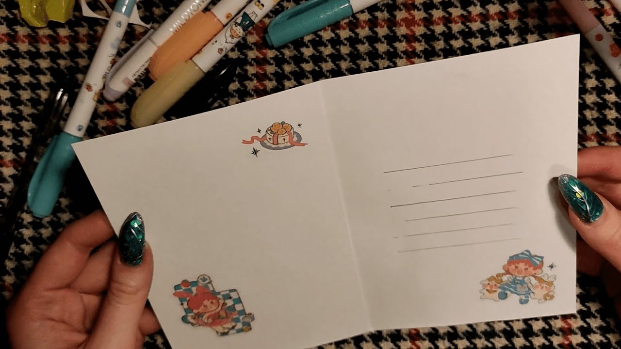 АСМР Делаю открытку своими руками 🎀