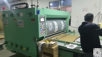 XY-CJ-3018 Jumbo model Chain feeder two colors flexo printer machine #xinyu #packing #carton #jumbo