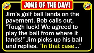 🤣 BEST JOKE OF THE DAY! - Two golfing buddies, Jim and Bob, meet at the golf course... | Funny Jokes Resimi