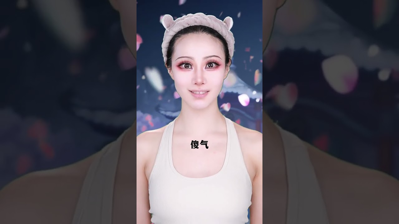 命定之人，會從橋的那頭奔向妳  #仿妆 #原创 #卡点#嫦娥 #挑战100个反派角色 #makeup #shorts