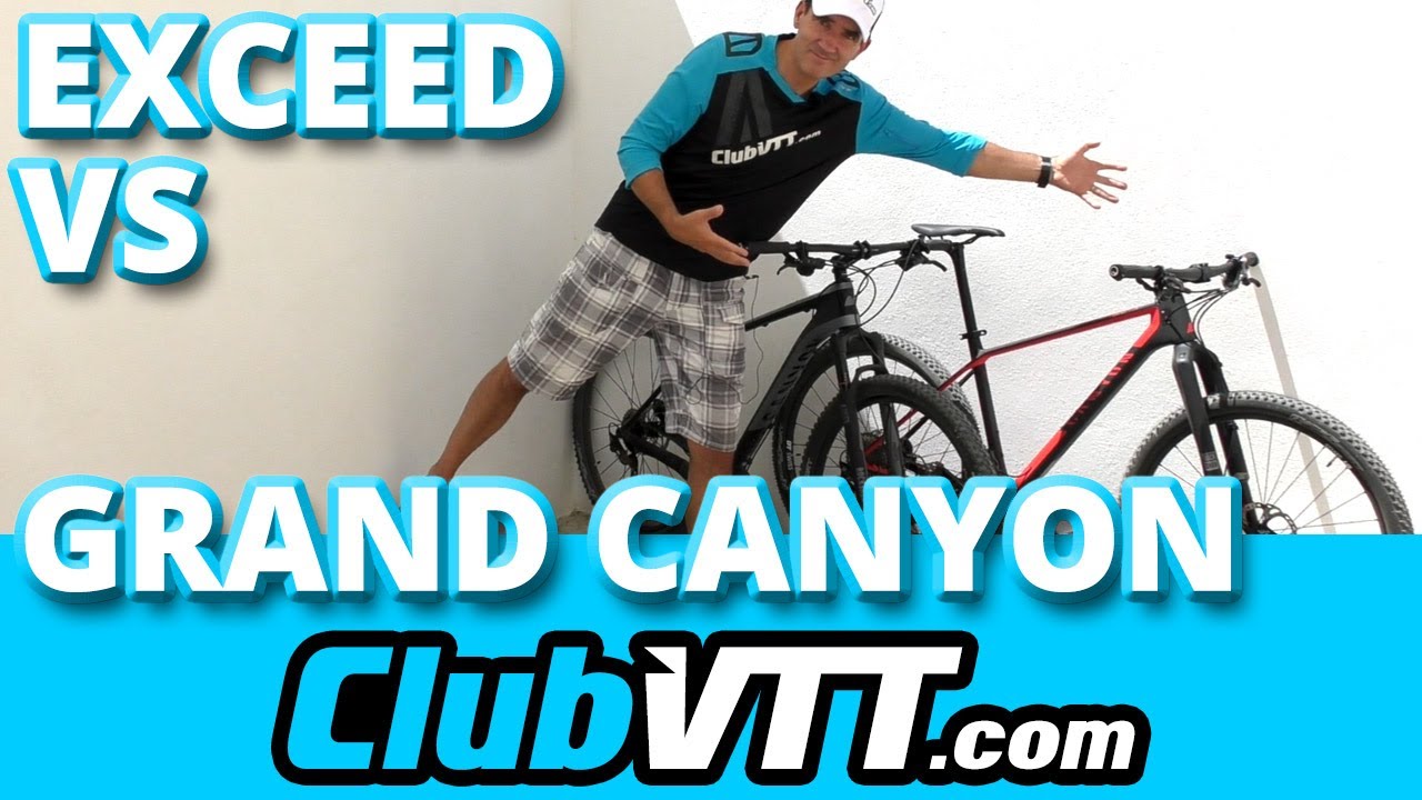 Comparatif vtt GRAND CANYON CF et CANYON EXCEED - 213