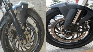 Dominar 2019 Parts in Old Dominar 400 | USD Fork, Exhaust, Monoshock, console, Side stand, UG Mirror