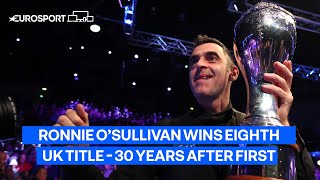 Ronnie O’Sullivan wins eighth UK Championship snooker title - 30 years after the first 🚀🐐