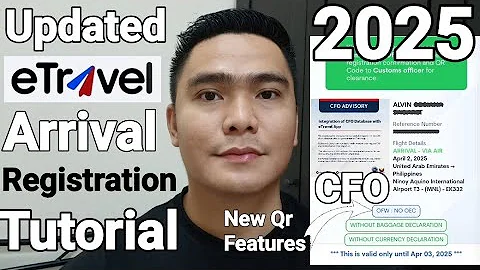 LATEST ETRAVEL ARRIVAL CARD REGISTRATION TUTORIAL PAUWI SA PILIPINAS 2025 | CFO & NEW QR FEATURES