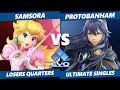 EVO 2019 SSBU - eU | Samsora (Peach) Vs. Protobanham (Lucina) Smash Ultimate Tournament L. Quarters