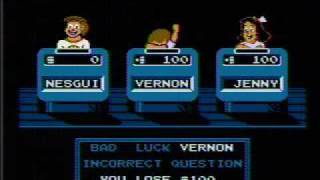 Jeopardy 25Th Anniversary Gametek, 1990 - Nes Gameplay