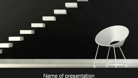 White on Black PowerPoint Template by PoweredTemplate.com