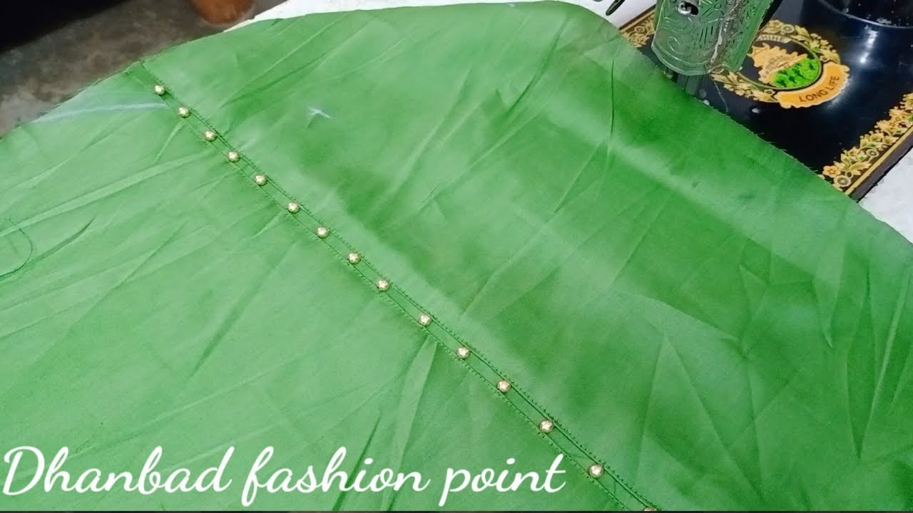 Make a beautiful Sleeve design with moti ।। Sleeve को मोती से design