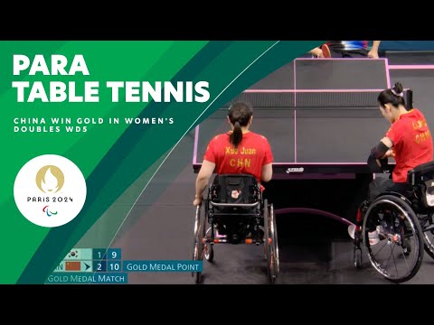 China Wins Gold In Para Table Tennis Women's Doubles 🏓 | Paris 2024 Paralympic Games