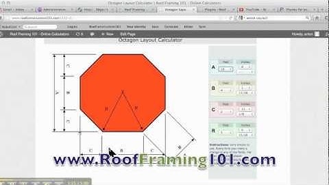 Octagon Layout Construction Calculator