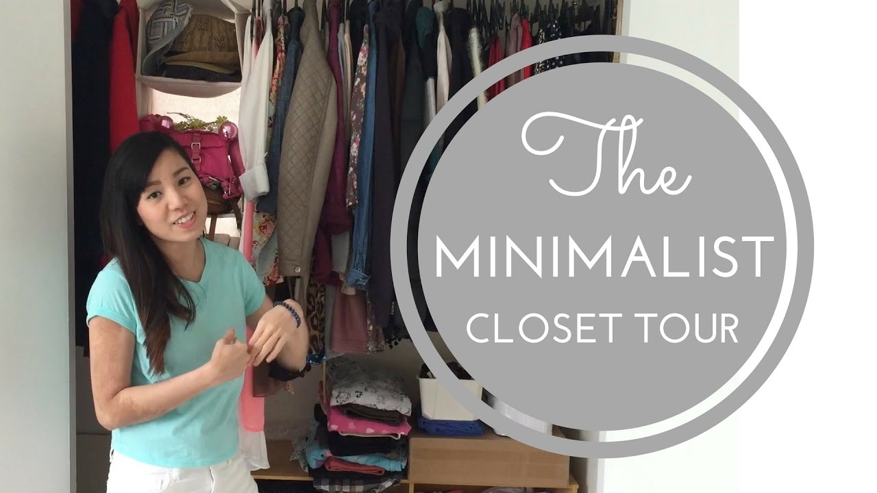 Minimalist Closet Tour Marie Kondo Organization YouTube