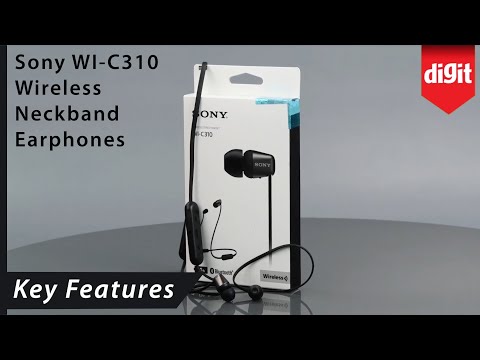 Sony WI-C310 Wireless Neckband Earphones Key Features