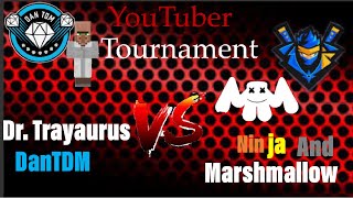 DanTDM and Dr. Trayaurus vs ninja and marshmallow wwe2k19 tag team match