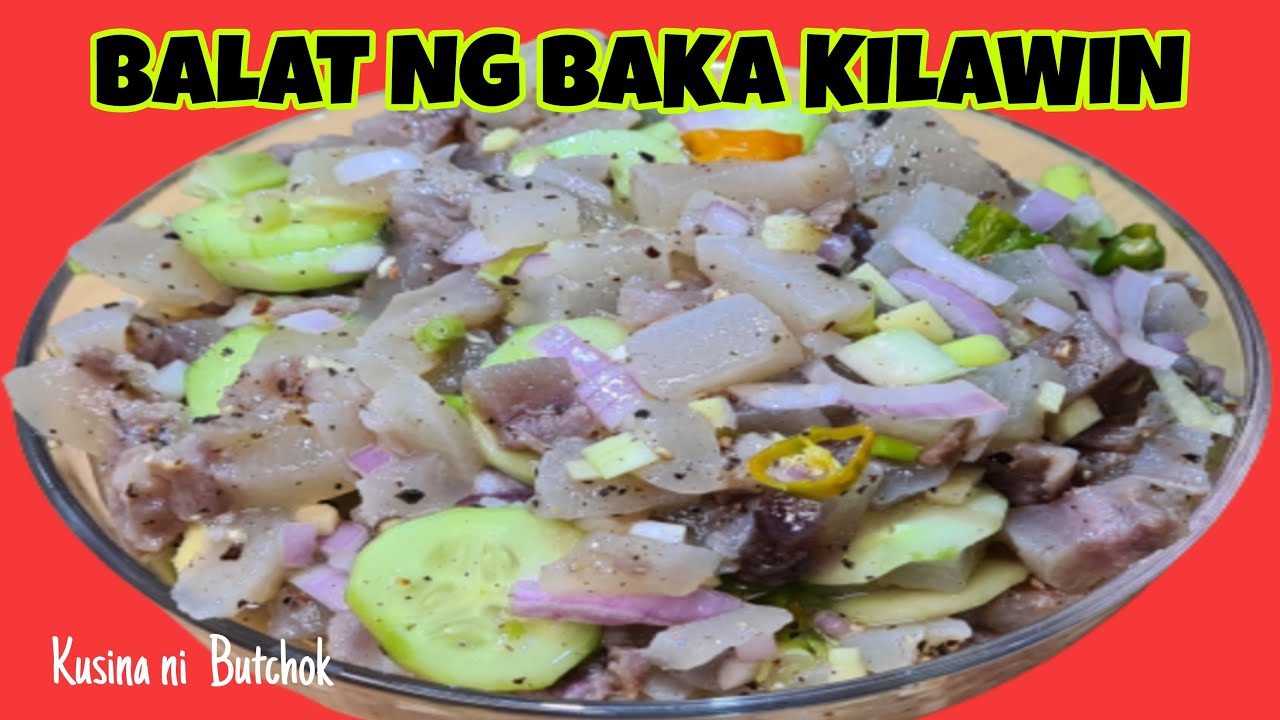 BALAT NG BAKA KILAWIN |BEEF SKIN KILAWIN |KILAWIN RECIPE |BALAT NG BAKA KINILAW |Kusina ni Butchok